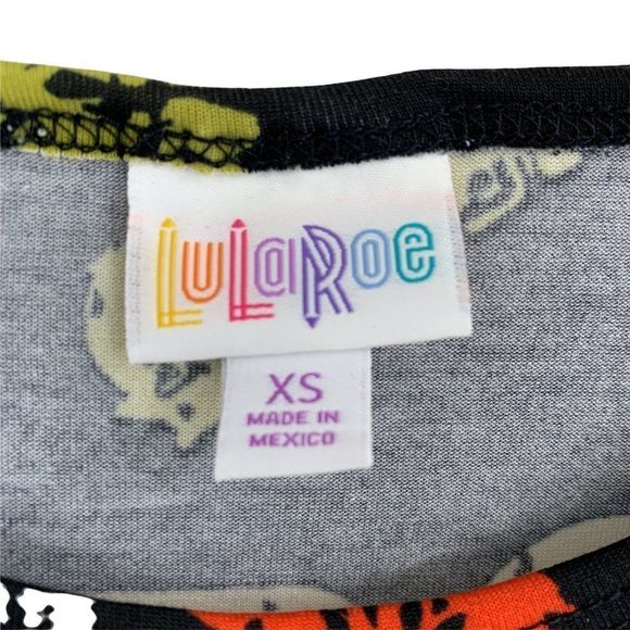 Womens LuLaRoe Irma Tunic Top Motorcyle Print XS NWT Black 0439 - Picture 4 of 7